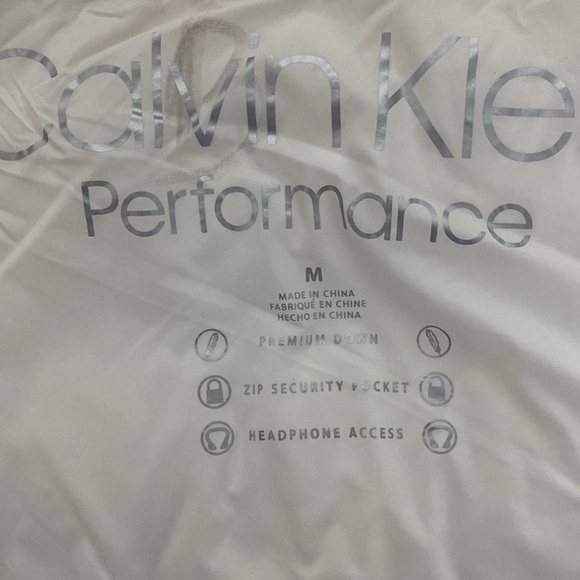 Calvin Klein performance walking down puffer jacket, hoodie! Size M - Picture 13 of 17